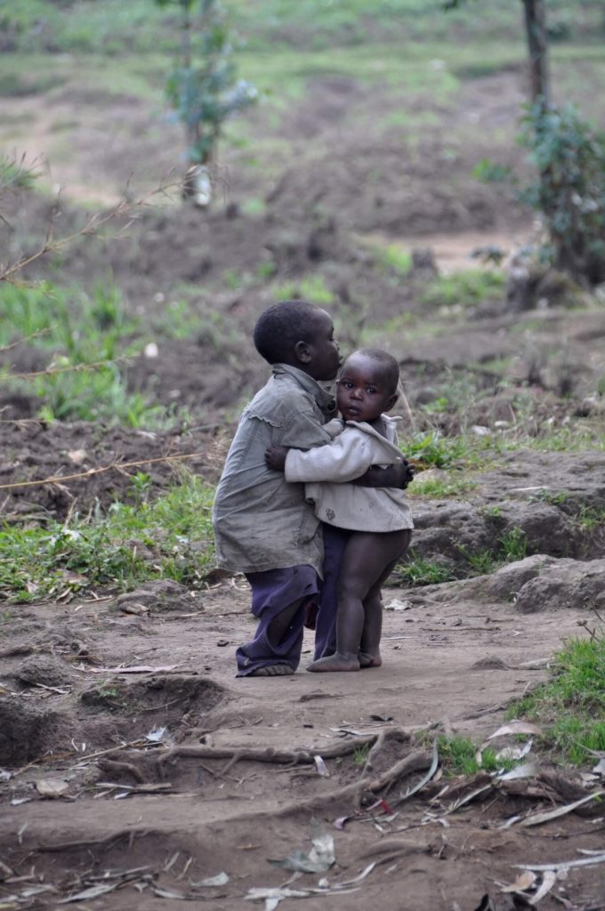 Affectionate Ugandan Children