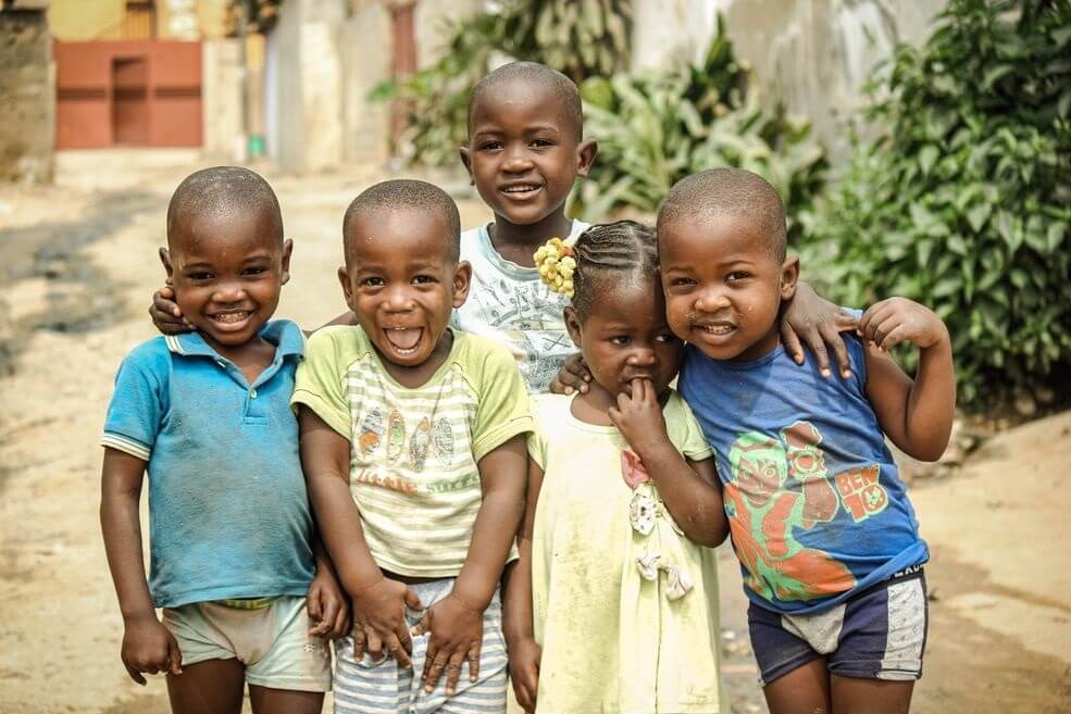 Happy Children in Uganda